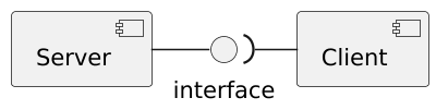 Server-client topology example