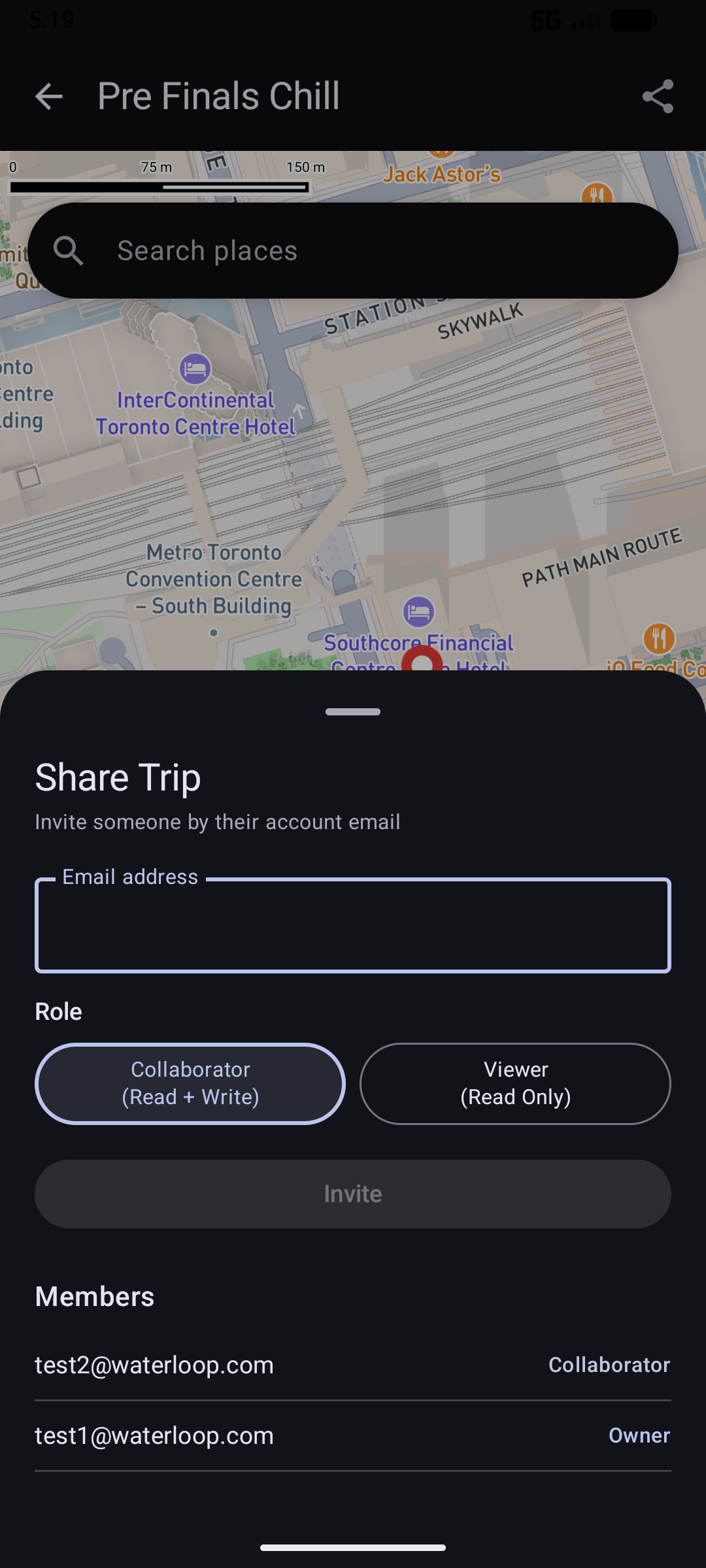 Trip sharing